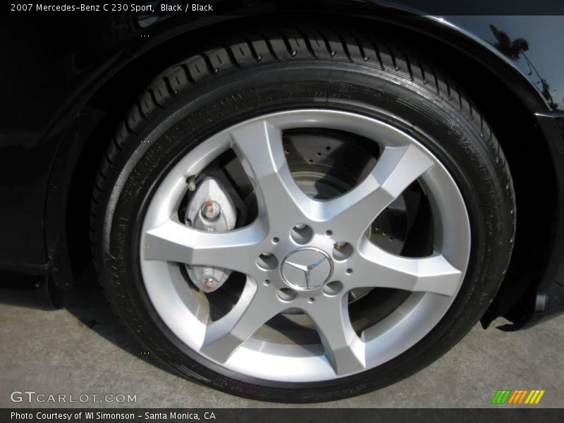 Black / Black 2007 Mercedes-Benz C 230 Sport