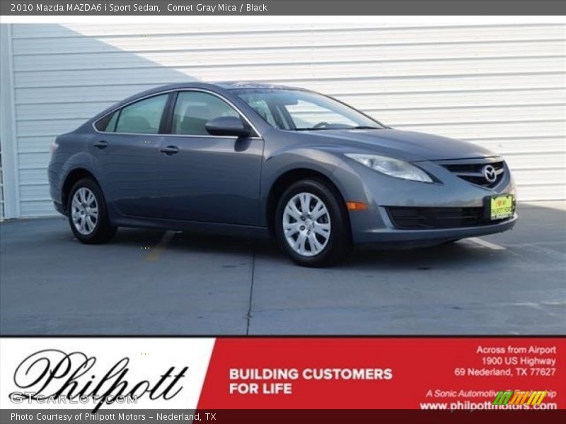 Comet Gray Mica / Black 2010 Mazda MAZDA6 i Sport Sedan