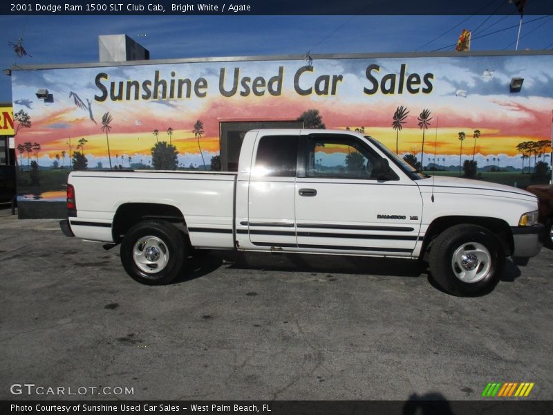 Bright White / Agate 2001 Dodge Ram 1500 SLT Club Cab
