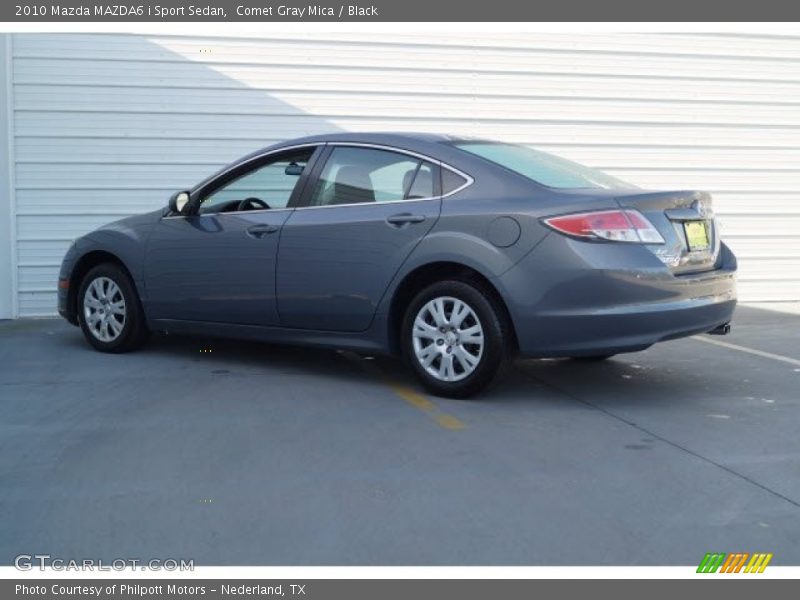 Comet Gray Mica / Black 2010 Mazda MAZDA6 i Sport Sedan