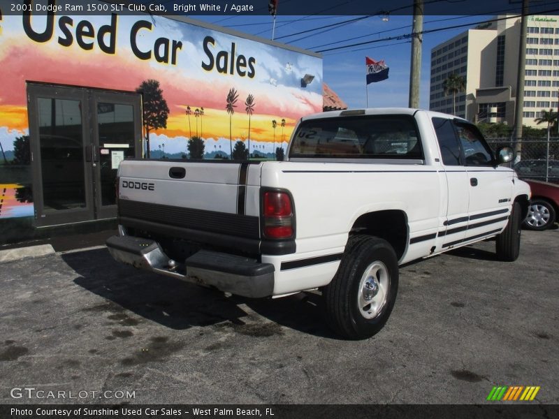 Bright White / Agate 2001 Dodge Ram 1500 SLT Club Cab