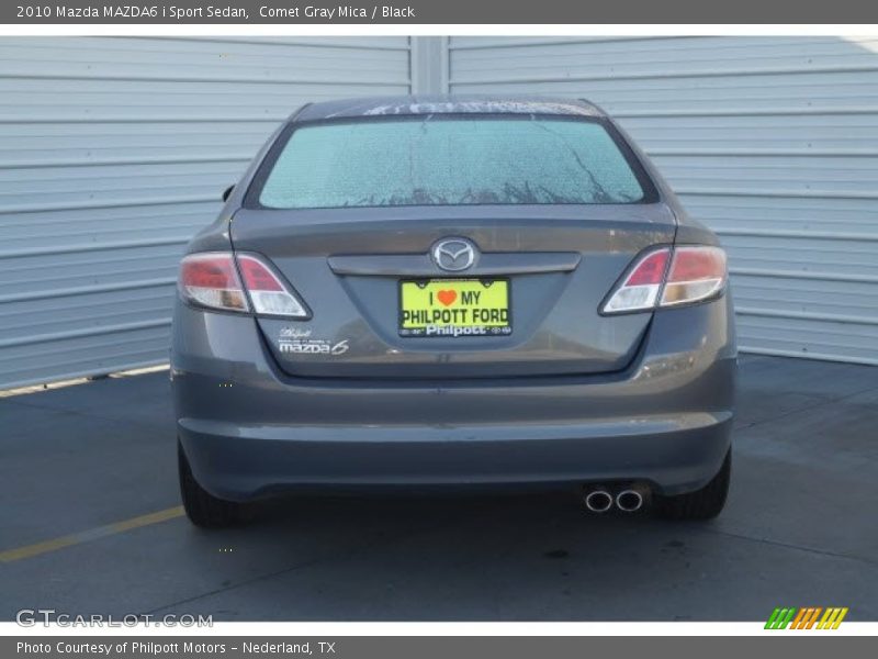 Comet Gray Mica / Black 2010 Mazda MAZDA6 i Sport Sedan