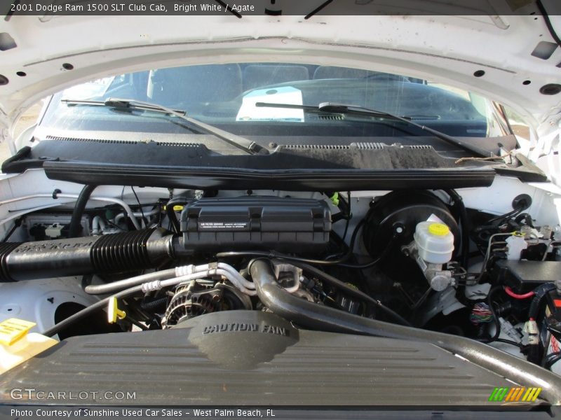 Bright White / Agate 2001 Dodge Ram 1500 SLT Club Cab