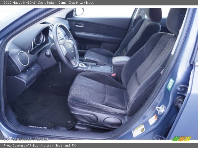 Comet Gray Mica / Black 2010 Mazda MAZDA6 i Sport Sedan