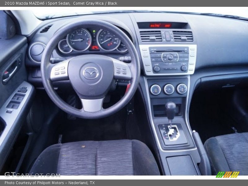 Comet Gray Mica / Black 2010 Mazda MAZDA6 i Sport Sedan