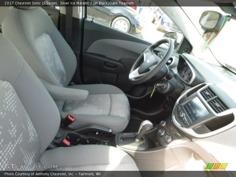Silver Ice Metallic / Jet Black/Dark Titanium 2017 Chevrolet Sonic LS Sedan