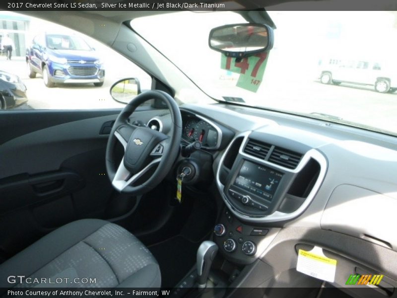 Silver Ice Metallic / Jet Black/Dark Titanium 2017 Chevrolet Sonic LS Sedan