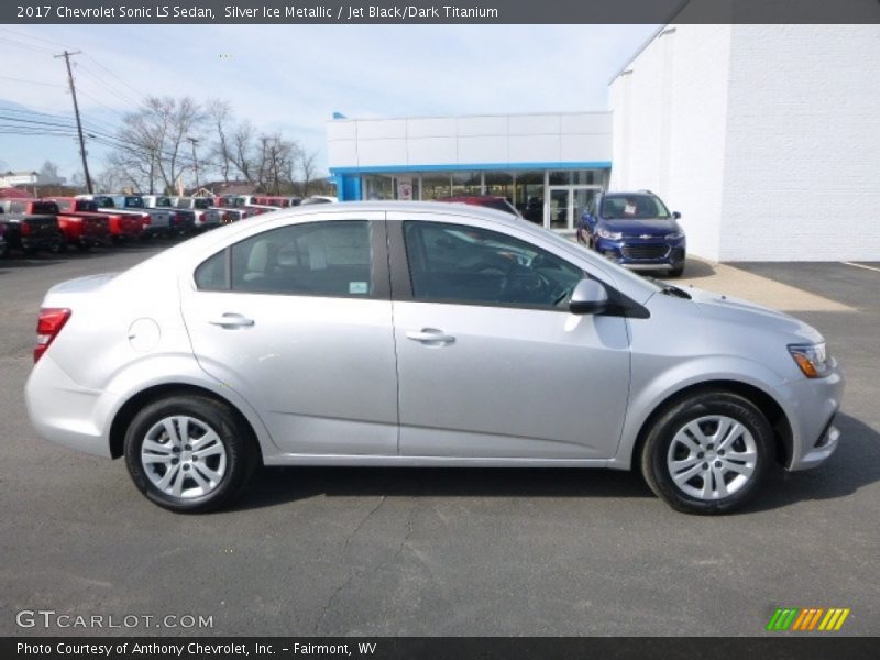 Silver Ice Metallic / Jet Black/Dark Titanium 2017 Chevrolet Sonic LS Sedan