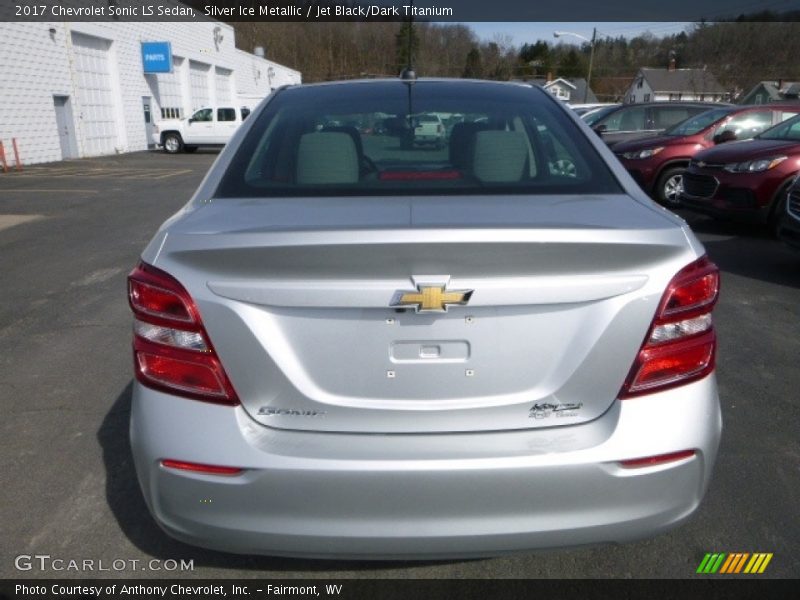 Silver Ice Metallic / Jet Black/Dark Titanium 2017 Chevrolet Sonic LS Sedan