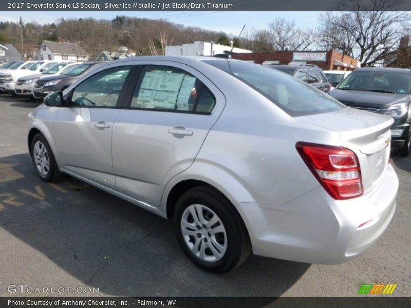 Silver Ice Metallic / Jet Black/Dark Titanium 2017 Chevrolet Sonic LS Sedan