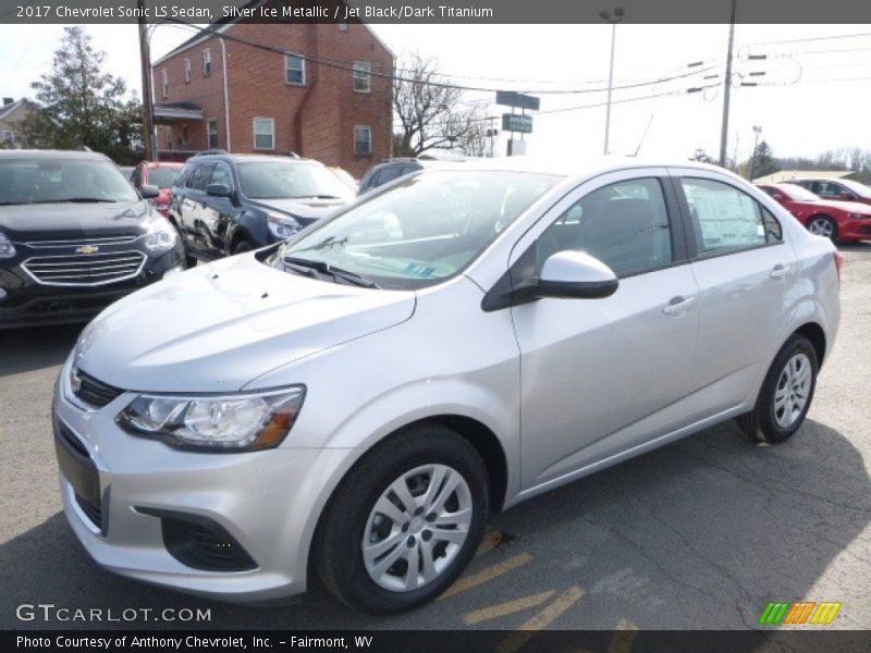 Silver Ice Metallic / Jet Black/Dark Titanium 2017 Chevrolet Sonic LS Sedan