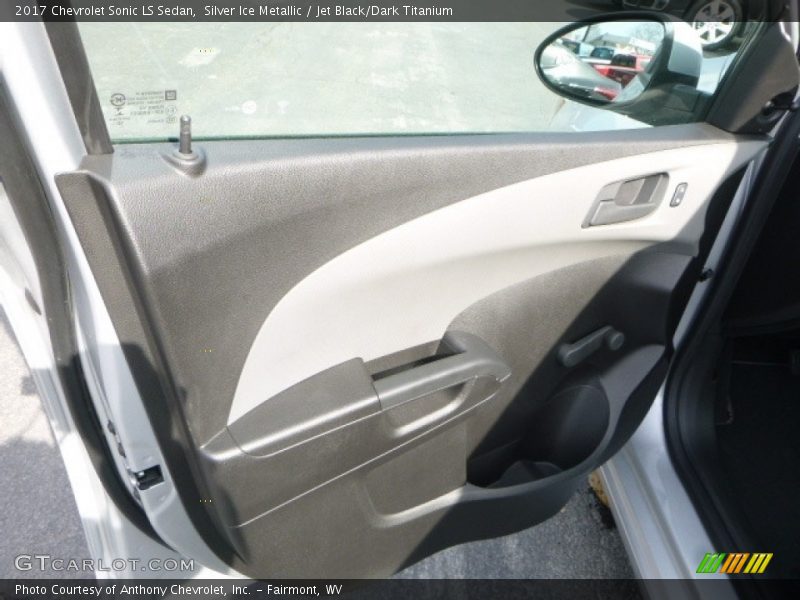 Silver Ice Metallic / Jet Black/Dark Titanium 2017 Chevrolet Sonic LS Sedan