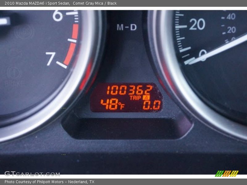 Comet Gray Mica / Black 2010 Mazda MAZDA6 i Sport Sedan