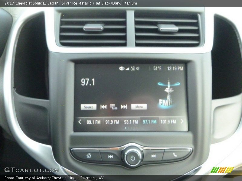 Silver Ice Metallic / Jet Black/Dark Titanium 2017 Chevrolet Sonic LS Sedan