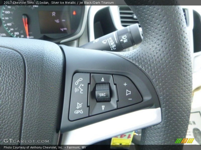 Silver Ice Metallic / Jet Black/Dark Titanium 2017 Chevrolet Sonic LS Sedan