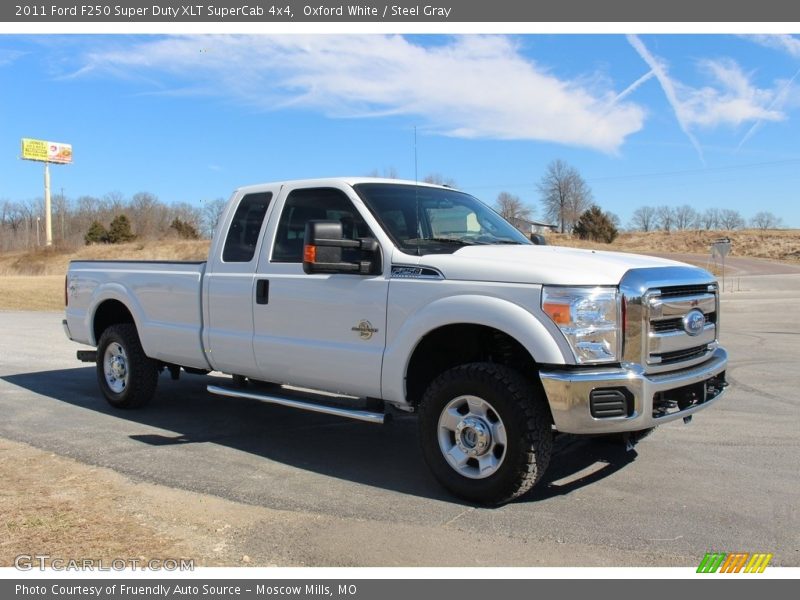 Oxford White / Steel Gray 2011 Ford F250 Super Duty XLT SuperCab 4x4