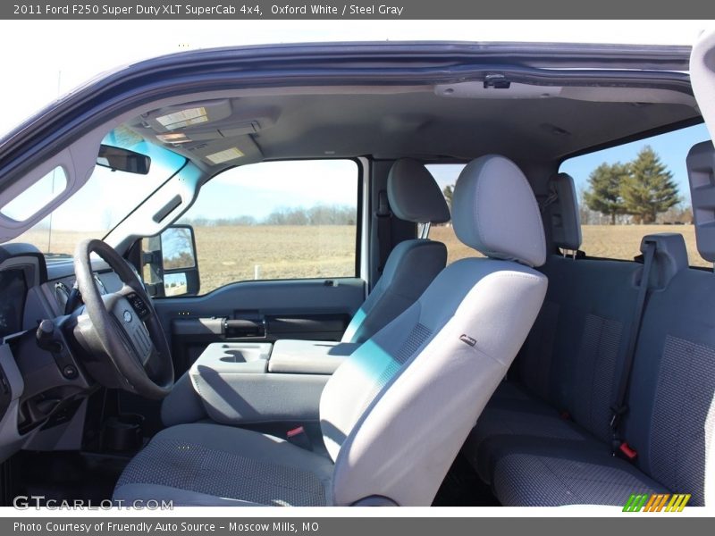 Oxford White / Steel Gray 2011 Ford F250 Super Duty XLT SuperCab 4x4