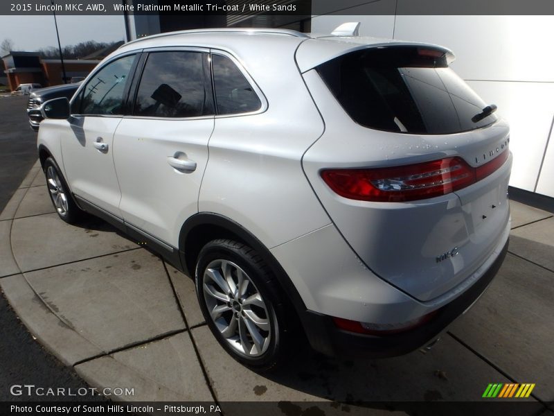 White Platinum Metallic Tri-coat / White Sands 2015 Lincoln MKC AWD
