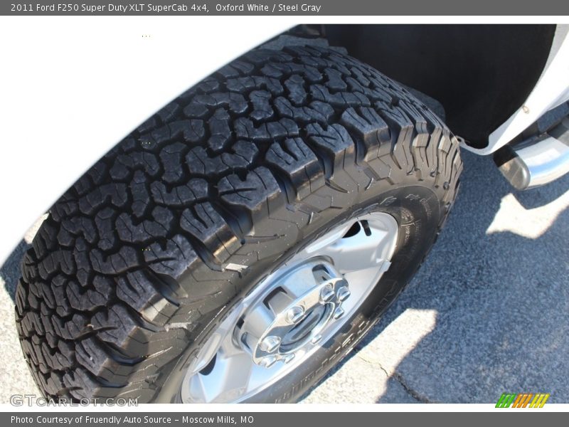 Oxford White / Steel Gray 2011 Ford F250 Super Duty XLT SuperCab 4x4