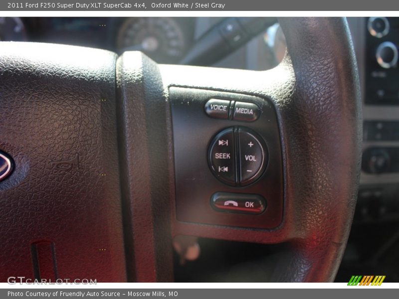 Oxford White / Steel Gray 2011 Ford F250 Super Duty XLT SuperCab 4x4