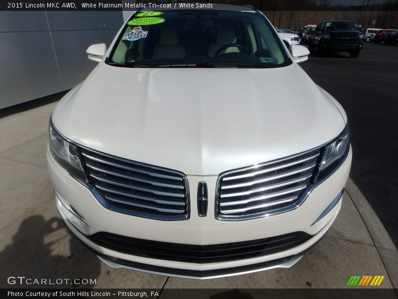 White Platinum Metallic Tri-coat / White Sands 2015 Lincoln MKC AWD