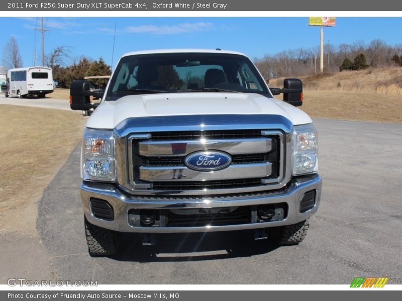 Oxford White / Steel Gray 2011 Ford F250 Super Duty XLT SuperCab 4x4