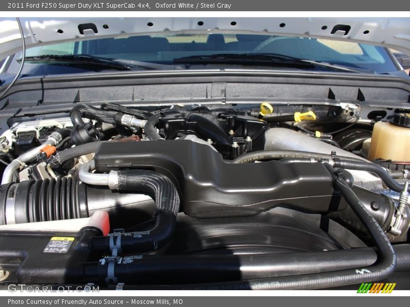 Oxford White / Steel Gray 2011 Ford F250 Super Duty XLT SuperCab 4x4