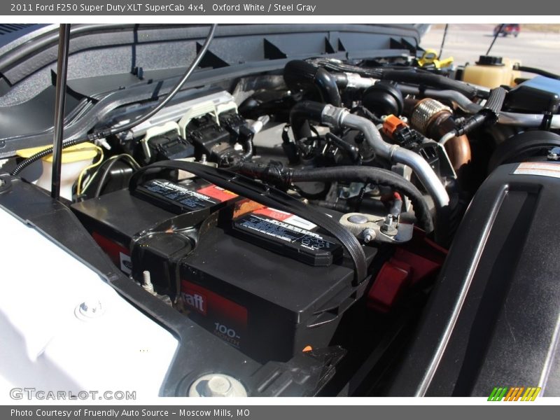 Oxford White / Steel Gray 2011 Ford F250 Super Duty XLT SuperCab 4x4