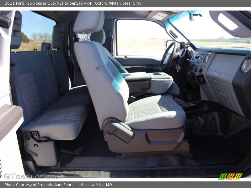 Oxford White / Steel Gray 2011 Ford F250 Super Duty XLT SuperCab 4x4