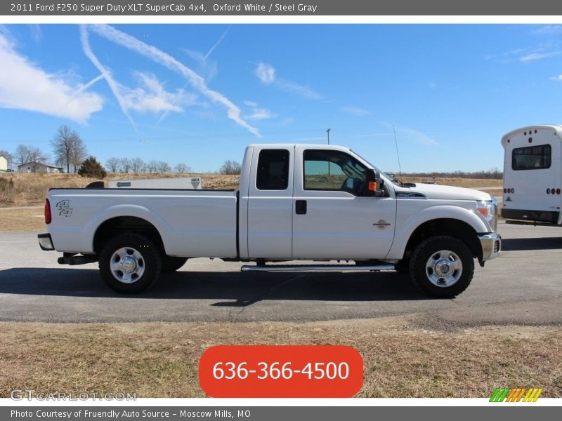 Oxford White / Steel Gray 2011 Ford F250 Super Duty XLT SuperCab 4x4