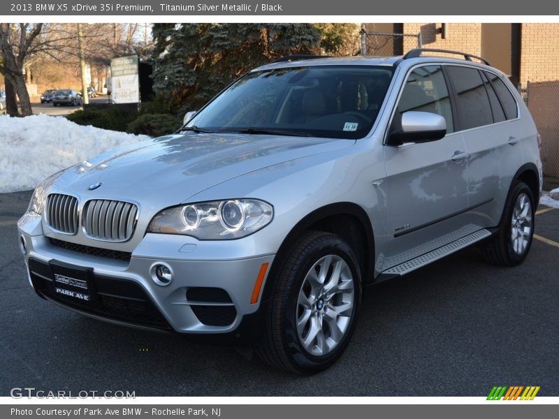 Titanium Silver Metallic / Black 2013 BMW X5 xDrive 35i Premium