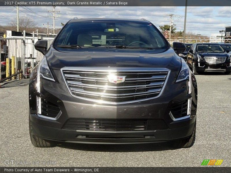 Dark Granite Metallic / Sahara Beige 2017 Cadillac XT5 Premium Luxury