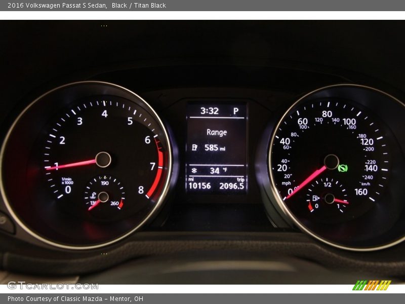  2016 Passat S Sedan S Sedan Gauges