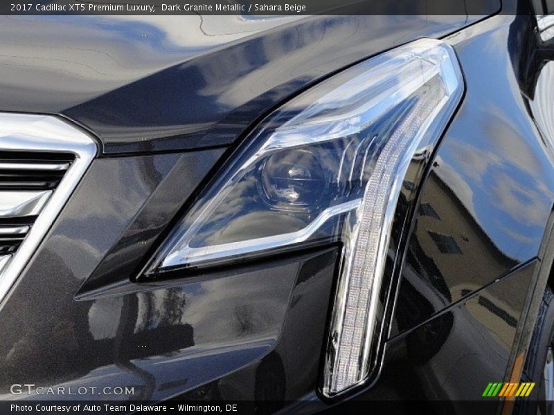 Dark Granite Metallic / Sahara Beige 2017 Cadillac XT5 Premium Luxury
