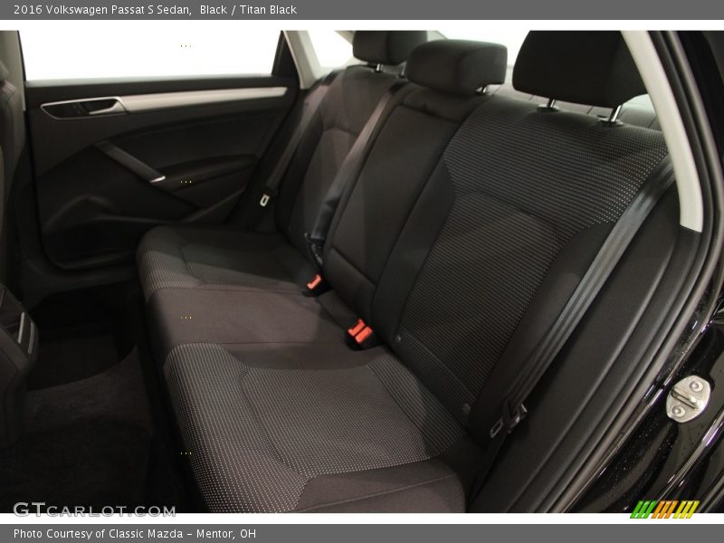 Rear Seat of 2016 Passat S Sedan