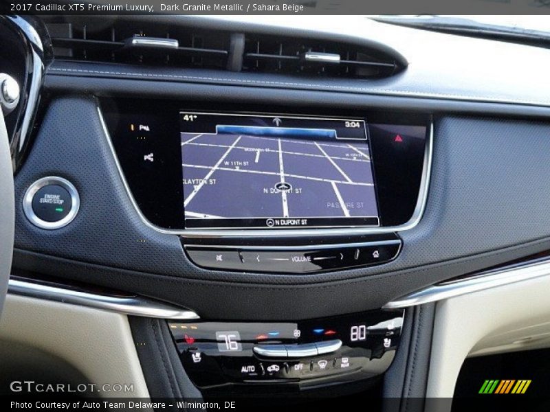Dark Granite Metallic / Sahara Beige 2017 Cadillac XT5 Premium Luxury