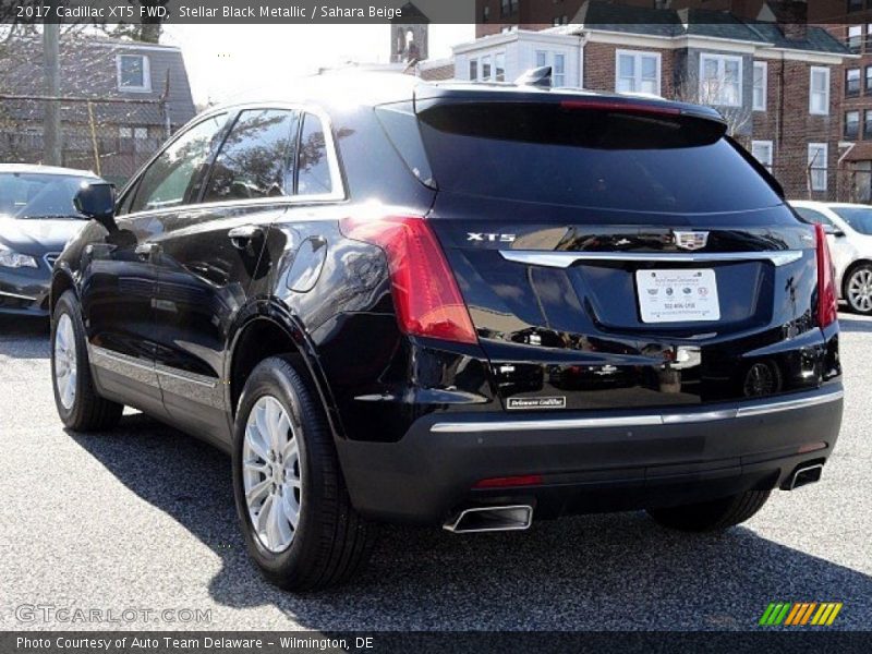 Stellar Black Metallic / Sahara Beige 2017 Cadillac XT5 FWD