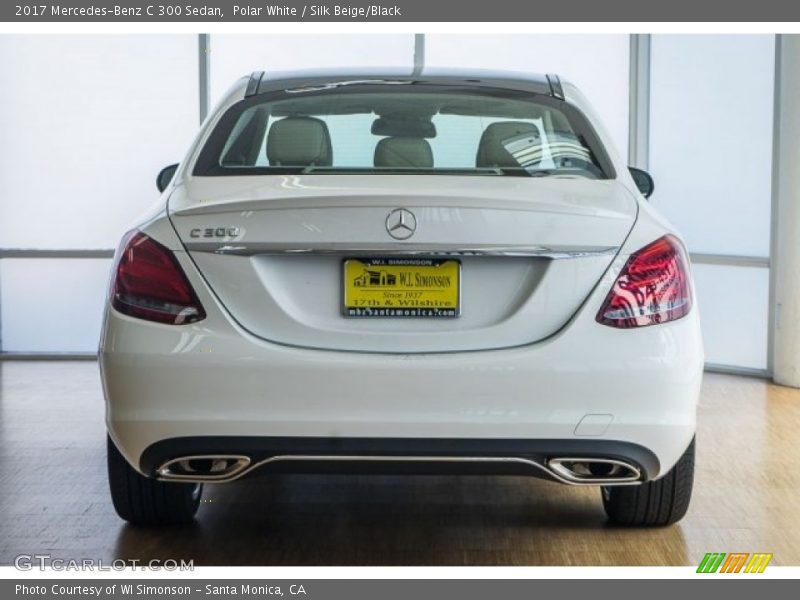 Polar White / Silk Beige/Black 2017 Mercedes-Benz C 300 Sedan
