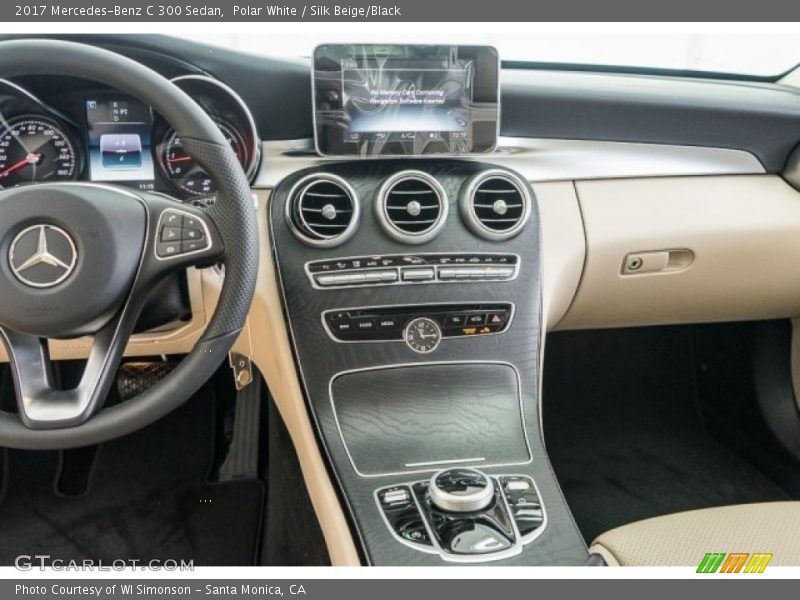 Polar White / Silk Beige/Black 2017 Mercedes-Benz C 300 Sedan