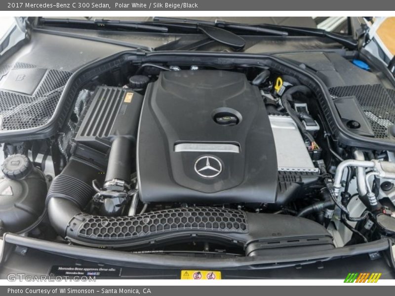 Polar White / Silk Beige/Black 2017 Mercedes-Benz C 300 Sedan