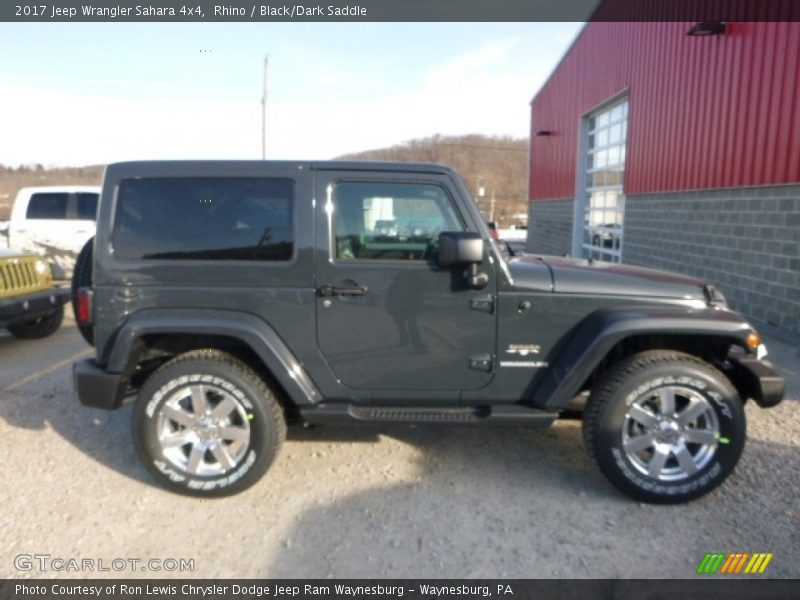 Rhino / Black/Dark Saddle 2017 Jeep Wrangler Sahara 4x4