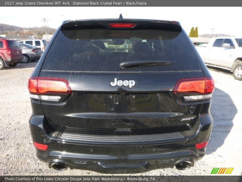 Diamond Black Crystal Pearl / Black/Sepia 2017 Jeep Grand Cherokee SRT 4x4