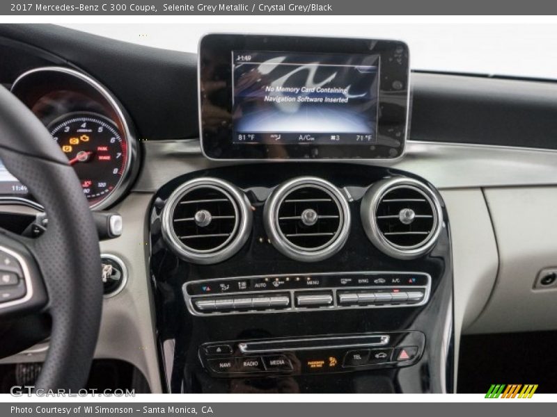 Selenite Grey Metallic / Crystal Grey/Black 2017 Mercedes-Benz C 300 Coupe