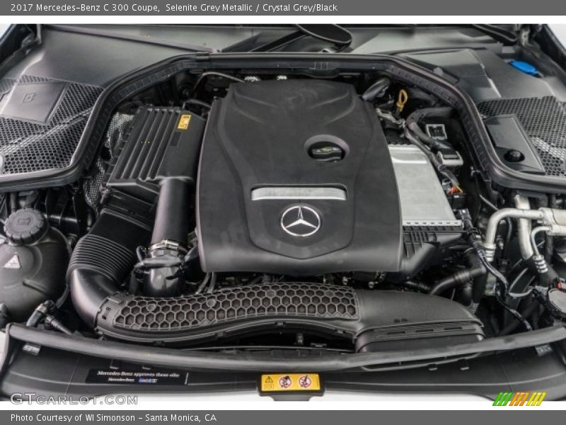 Selenite Grey Metallic / Crystal Grey/Black 2017 Mercedes-Benz C 300 Coupe