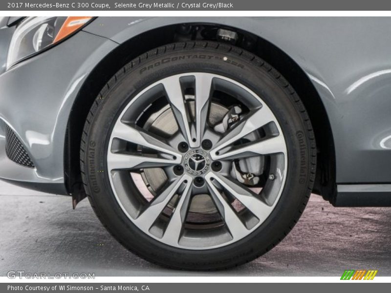 Selenite Grey Metallic / Crystal Grey/Black 2017 Mercedes-Benz C 300 Coupe
