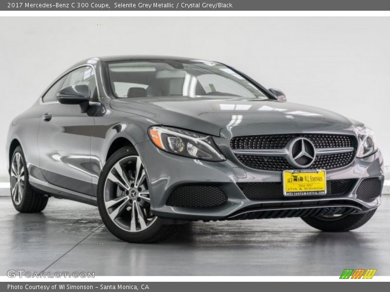 Selenite Grey Metallic / Crystal Grey/Black 2017 Mercedes-Benz C 300 Coupe