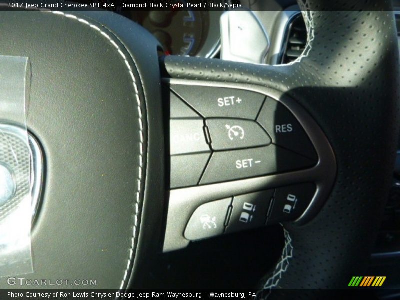 Diamond Black Crystal Pearl / Black/Sepia 2017 Jeep Grand Cherokee SRT 4x4