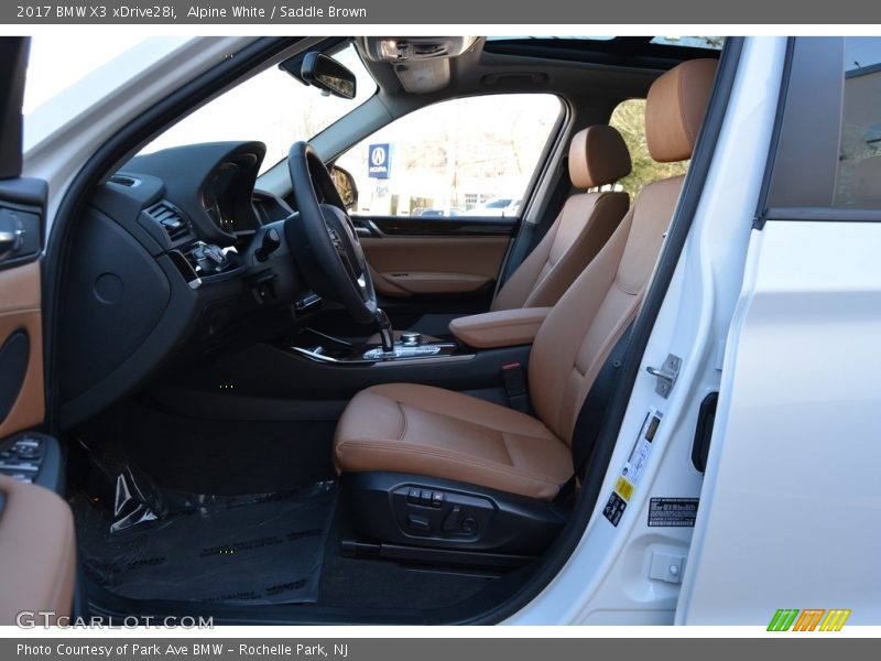 Alpine White / Saddle Brown 2017 BMW X3 xDrive28i