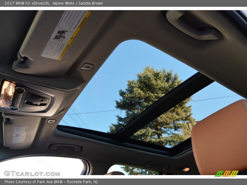 Alpine White / Saddle Brown 2017 BMW X3 xDrive28i