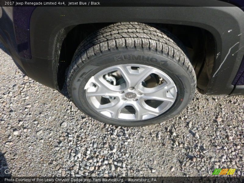 Jetset Blue / Black 2017 Jeep Renegade Limited 4x4
